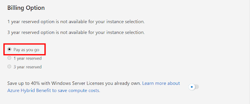 azure计算器计费定价选择支付