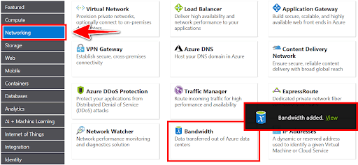 azure定价计算器网络设置